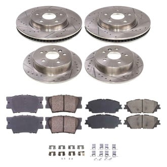 Callahan Brake Parts® - Drilled & Slotted Brake Kit