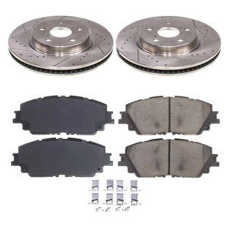 Callahan Brake Parts® - Drilled & Slotted Brake Kit