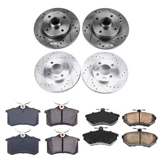 Callahan Brake Parts® - Drilled and Slotted Front and Rear Brake Kit