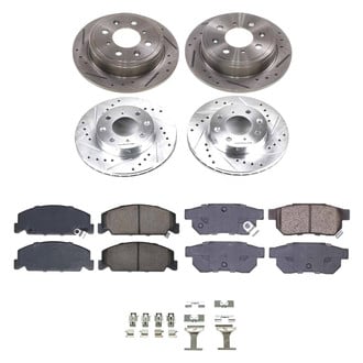 Callahan Brake Parts® - Drilled and Slotted Front and Rear Brake Kit