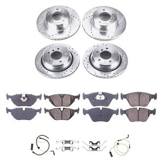 Callahan Brake Parts® - Drilled and Slotted Front and Rear Brake Kit