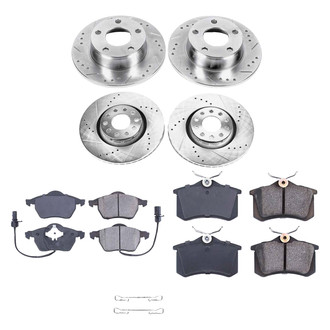Callahan Brake Parts® - Drilled and Slotted Front and Rear Brake Kit