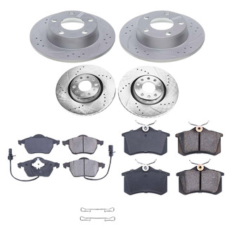 Callahan Brake Parts® - Drilled and Slotted Front and Rear Brake Kit
