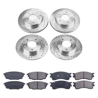 Callahan Brake Parts® - Drilled and Slotted Brake Kit