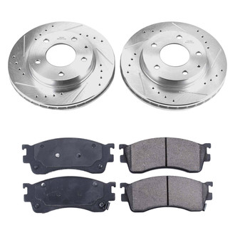 Callahan Brake Parts® - Drilled and Slotted Front Brake Kit