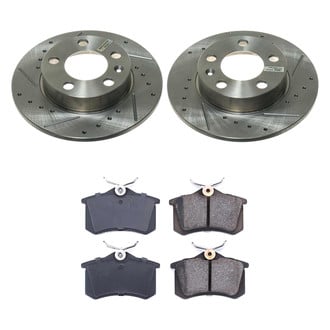 Callahan Brake Parts® - Drilled and Slotted Rear Brake Kit