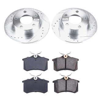 Callahan Brake Parts® - Drilled and Slotted Rear Brake Kit
