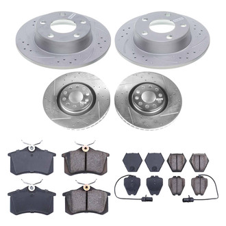 Callahan Brake Parts® - Drilled and Slotted Front and Rear Brake Kit