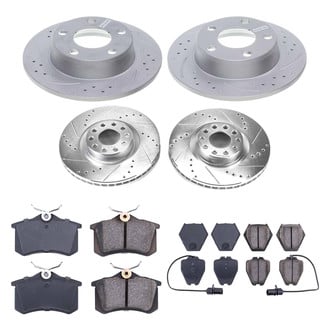 Callahan Brake Parts® - Drilled and Slotted Front and Rear Brake Kit