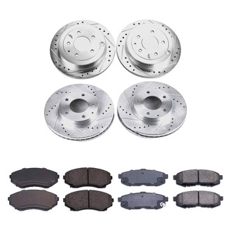 Callahan Brake Parts® - Drilled & Slotted Brake Kit