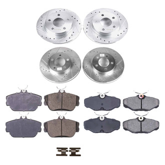Callahan Brake Parts® - Drilled and Slotted Front and Rear Brake Kit