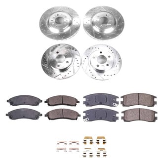 Callahan Brake Parts® - Drilled and Slotted Front and Rear Brake Kit