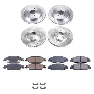 Callahan Brake Parts® - Drilled and Slotted Front and Rear Brake Kit