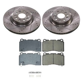 Callahan Brake Parts® - Drilled and Slotted Front Brake Kit