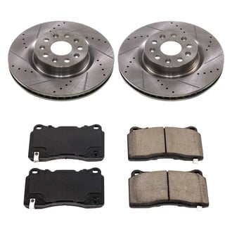 Callahan Brake Parts® - Drilled and Slotted Front Brake Kit