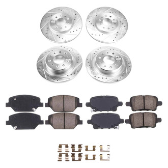 Callahan Brake Parts® - Drilled and Slotted Front and Rear Brake Kit