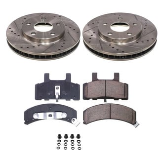 Callahan Brake Parts® - Drilled and Slotted Front Brake Kit