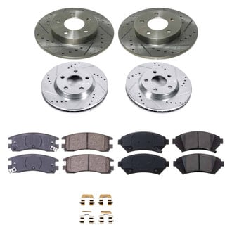 Callahan Brake Parts® - Drilled and Slotted Front and Rear Brake Kit