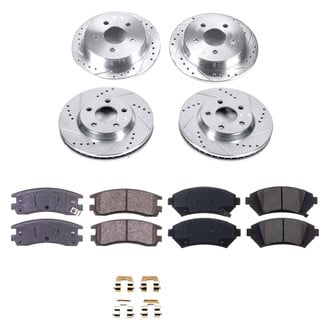 Callahan Brake Parts® - Drilled and Slotted Front and Rear Brake Kit