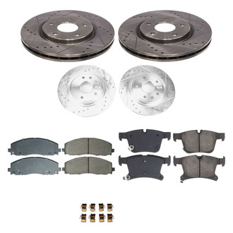 Callahan Brake Parts® - Drilled & Slotted Brake Kit