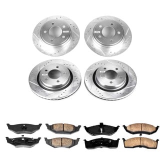 Callahan Brake Parts® - Drilled and Slotted Front and Rear Brake Kit