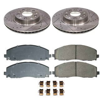 Callahan Brake Parts® - Drilled and Slotted Front Brake Kit