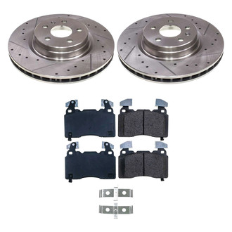Callahan Brake Parts® - Drilled and Slotted Front Brake Kit