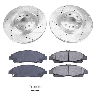 Callahan Brake Parts® - Drilled and Slotted Front Brake Kit