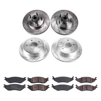 Callahan Brake Parts® - Drilled and Slotted Front and Rear Brake Kit