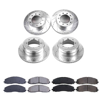 Callahan Brake Parts® - Drilled and Slotted Front and Rear Brake Kit