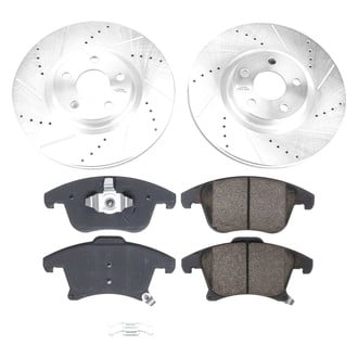 Callahan Brake Parts® - Drilled and Slotted Front Brake Kit