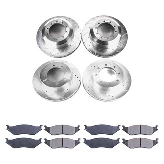 Callahan Brake Parts® - Drilled and Slotted Front and Rear Brake Kit
