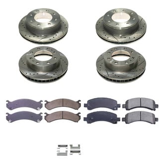 Callahan Brake Parts® - Drilled and Slotted Front and Rear Brake Kit