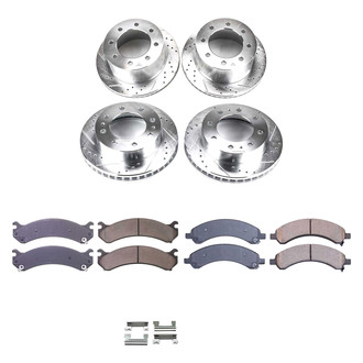 Callahan Brake Parts® - Drilled and Slotted Front and Rear Brake Kit