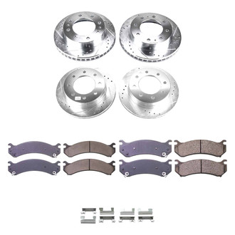 Callahan Brake Parts® - Drilled and Slotted Front and Rear Brake Kit