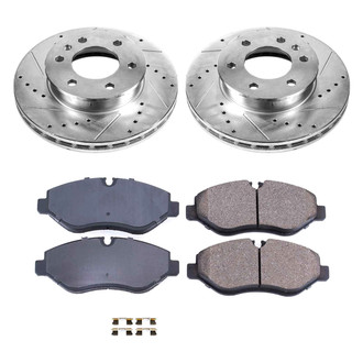 Callahan Brake Parts® - Drilled and Slotted Front Brake Kit