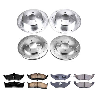 Callahan Brake Parts® - Drilled and Slotted Front and Rear Brake Kit