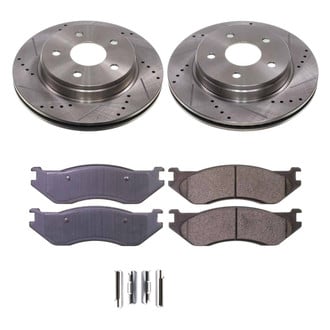 Callahan Brake Parts® - Drilled and Slotted Front Brake Kit