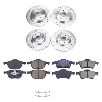 Callahan Brake Parts® - Drilled and Slotted Front and Rear Brake Kit
