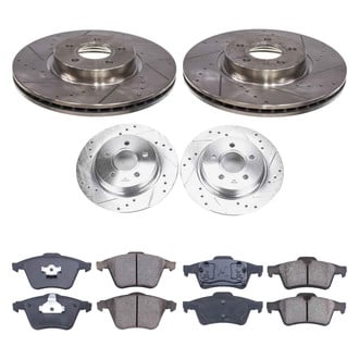 Callahan Brake Parts® - Drilled and Slotted Front and Rear Brake Kit