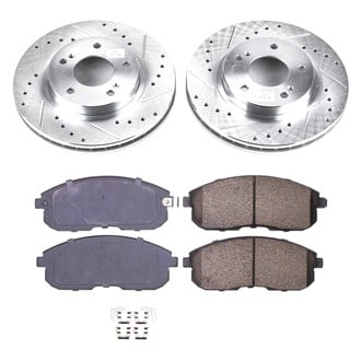 Callahan Brake Parts® - Drilled and Slotted Front Brake Kit