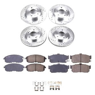 Callahan Brake Parts® - Drilled and Slotted Brake Kit