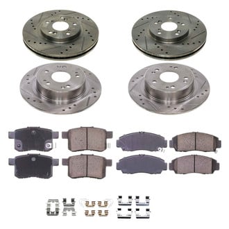 Callahan Brake Parts® - Drilled and Slotted Front and Rear Brake Kit