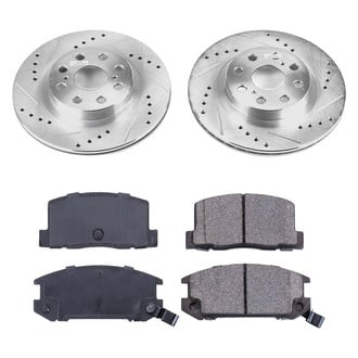 Callahan Brake Parts® - Drilled and Slotted Rear Brake Kit