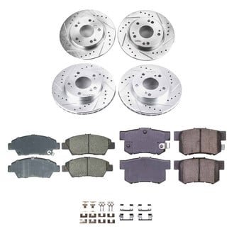 Callahan Brake Parts® - Drilled and Slotted Front and Rear Brake Kit