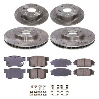 Callahan Brake Parts® - Drilled and Slotted Front and Rear Brake Kit