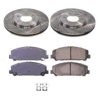 Callahan Brake Parts® - Drilled and Slotted Front Brake Kit