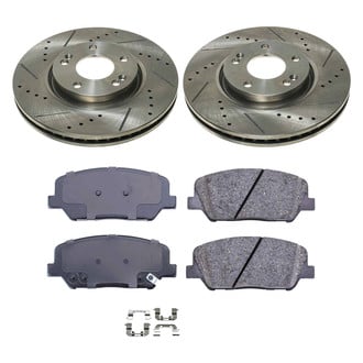 Callahan Brake Parts® - Drilled and Slotted Front Brake Kit