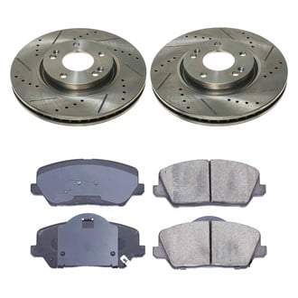 Callahan Brake Parts® - Drilled and Slotted Front Brake Kit