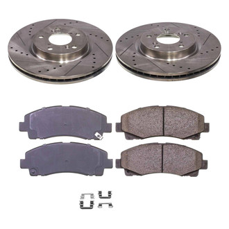 Callahan Brake Parts® - Drilled and Slotted Front Brake Kit